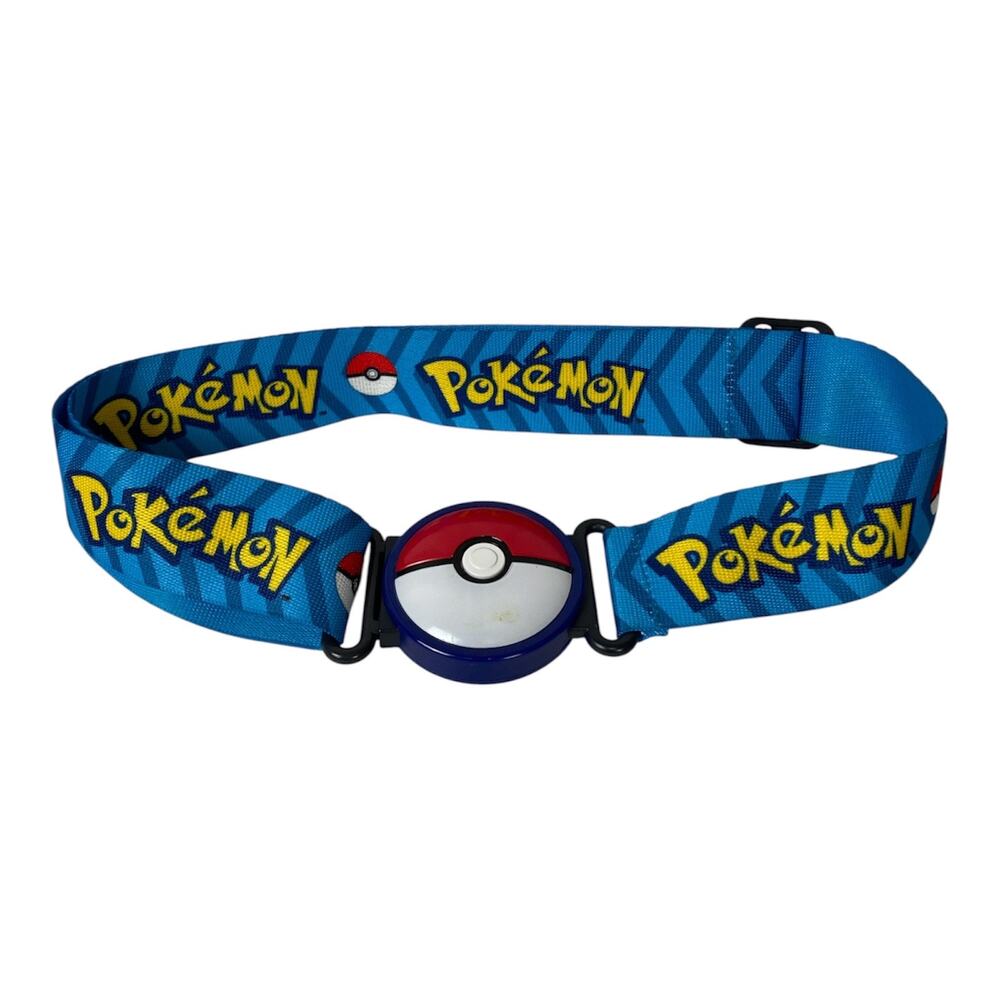 Pokemon Clip N Go Poke Ball Belt 2018 Blue TOMY Toy Adjustable Strap Nintendo